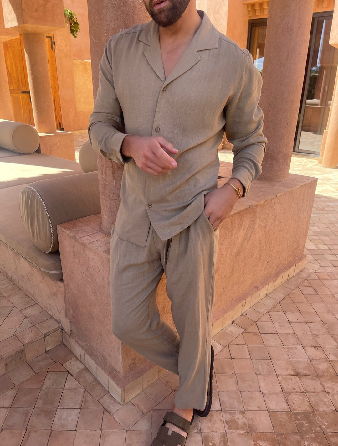 Frederick Linen Set - linnen - broek - DMED3 - WJ177001 - MOOD Melbourne