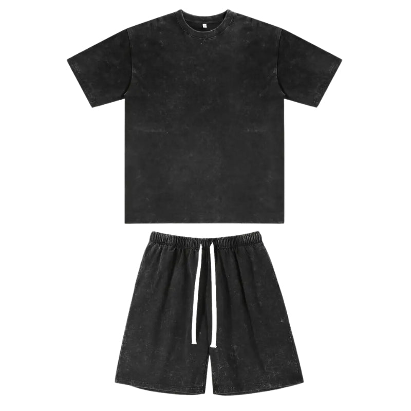 Jer™ Two - Piece Chill Set - PP122 - Black - S - MOOD Melbourne