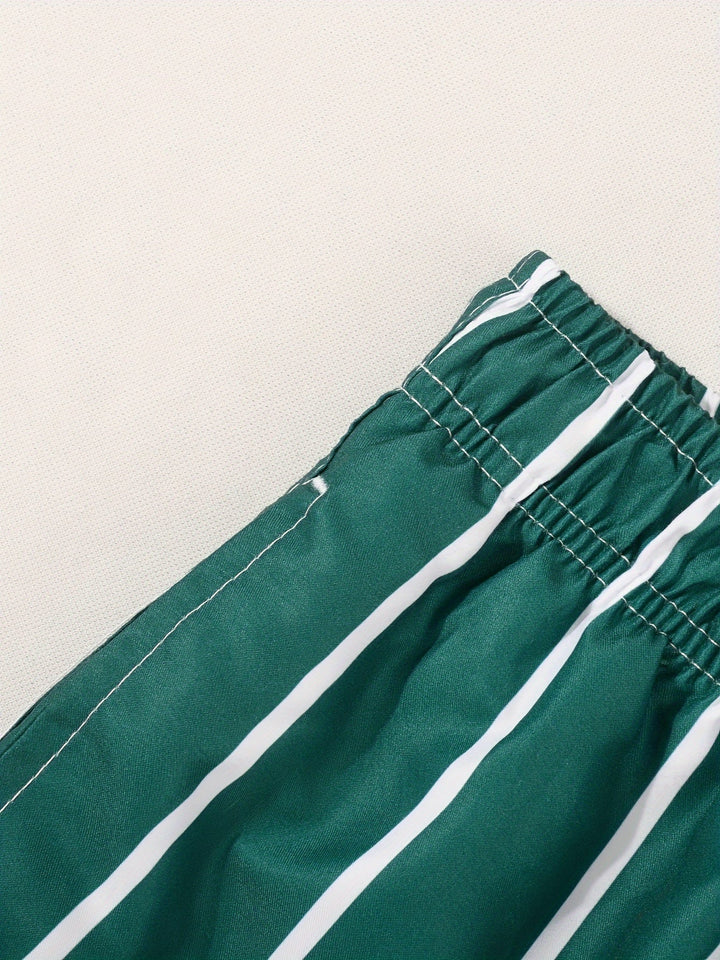 Michael™ | Effortless Striped Drawstring Shorts - MOOD Melbourne