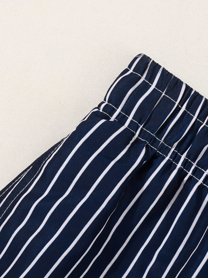 Michael™ | Effortless Striped Drawstring Shorts - MOOD Melbourne