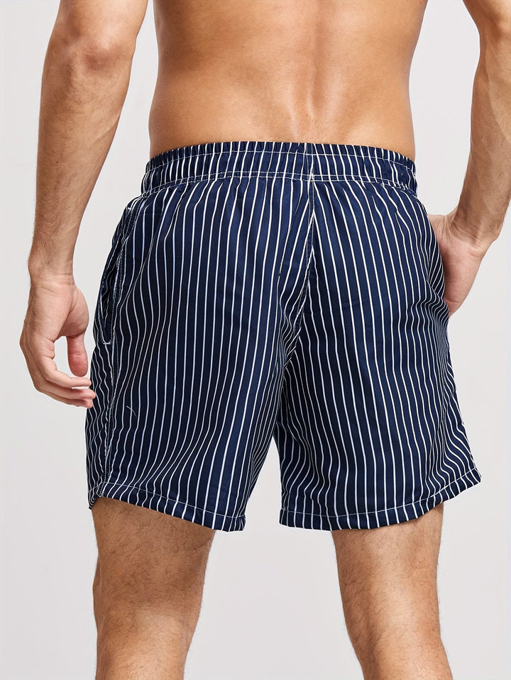 Michael™ | Effortless Striped Drawstring Shorts - MOOD Melbourne