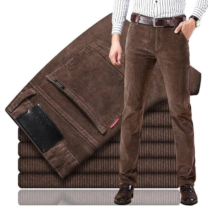 Mike™ Classic Corduroy Jeans - PP326 - Dark Khaki - 30 AU - S - MOOD Melbourne