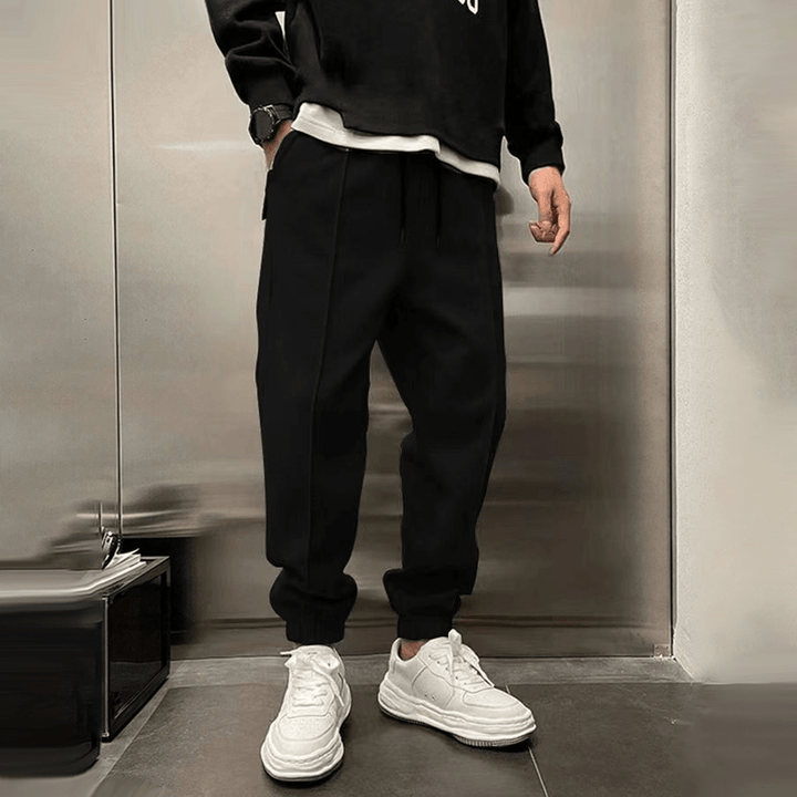 Ryan™ Loose Lounge Pants - Pants - PQ231 - Black - AU 8 - S - MOOD Melbourne